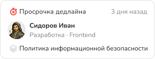 Зоны риска: просрочки и отстающие сотрудники
